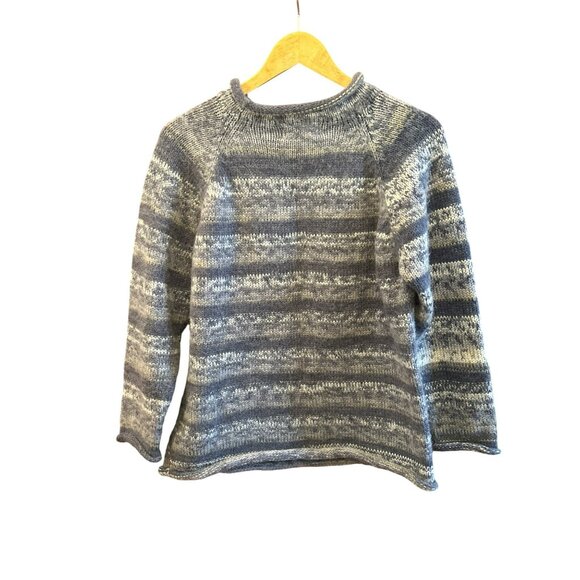 American South Side Women's Fair Isle Alpaca Wool Blend Crew Neck Sweater - Picture 3 of 6